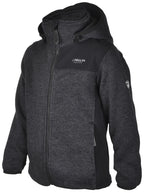 Bormio Stickad Fleecejacka Barn & Junior Svart Lindberg