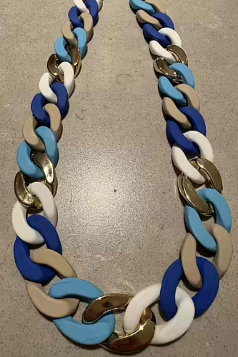 Alice Halsband Lightblue White Gold By Odahl