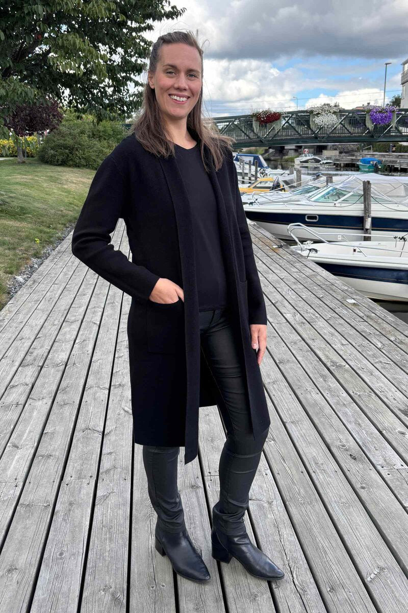 CC Fashion Inger Stickad Kofta Dam Black Caramelle Fashion