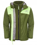 Elden Boys Rain Triclimate Jacket Scallion Green Shell Jacket Children The North Face