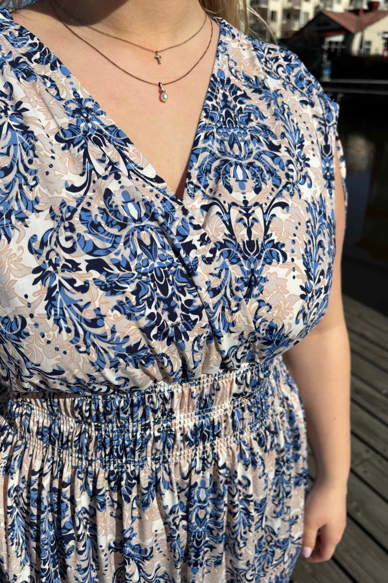 Caramelle Idelle Klänning Dam Blue CARAMELLE FASHION