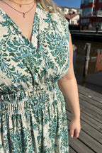 Caramelle Idelle Klänning Dam Green CARAMELLE FASHION