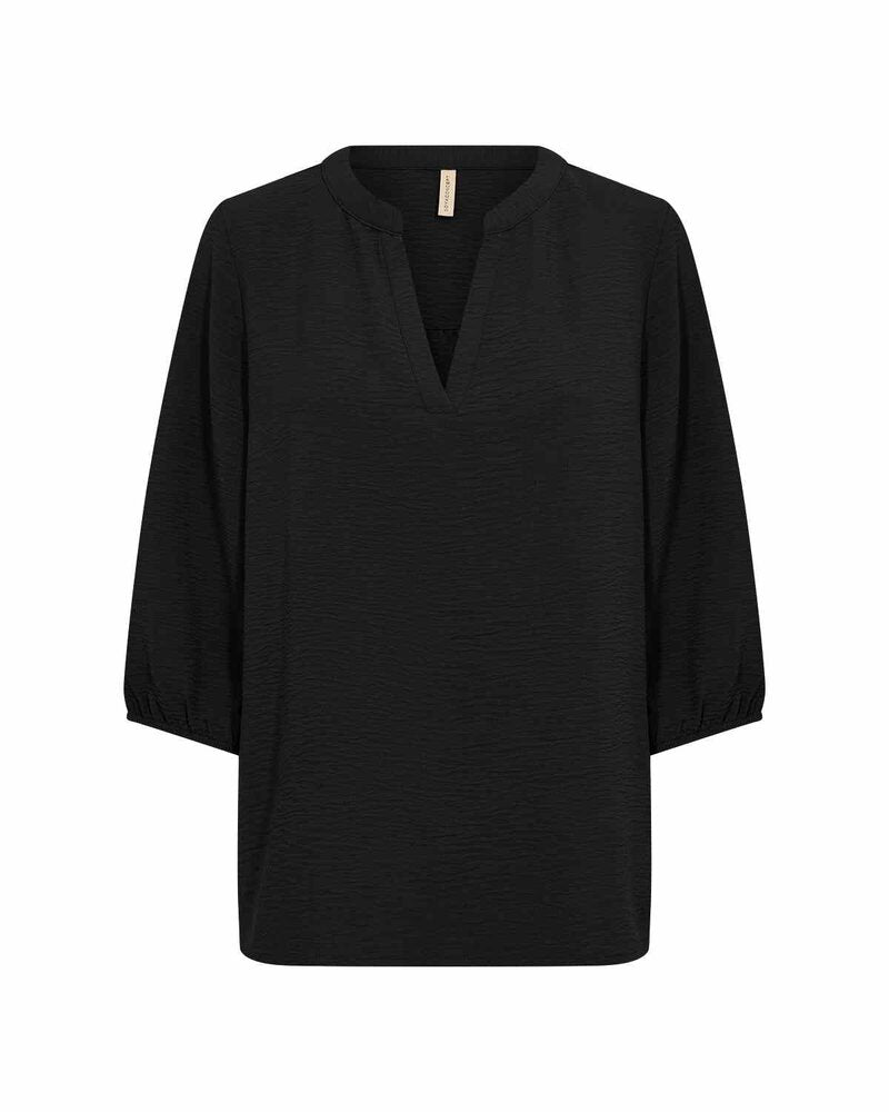 Cath 10 V-Ringad Blus Dam Black | Smilebutiken - Soyaconcept