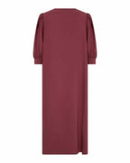 Cath 11 V-Ringad Klänning Dam Oxblood Red | Smilebutiken - Soyaconcept