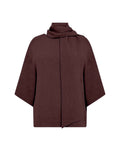 Cath 12 Blus Med Scarfdetalj Dam Chocolate Plum | Smilebutiken - Soyaconcept