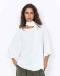Cath 12 Blus Med Scarfdetalj Dam Offwhite | Smilebutiken - Soyaconcept