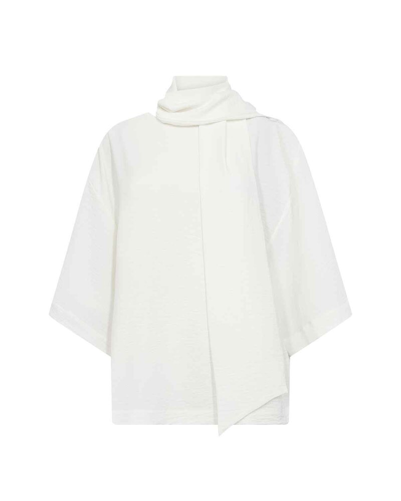 Cath 12 Blus Med Scarfdetalj Dam Offwhite | Smilebutiken - Soyaconcept