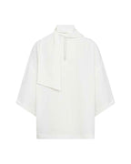 Cath 12 Blus Med Scarfdetalj Dam Offwhite | Smilebutiken - Soyaconcept