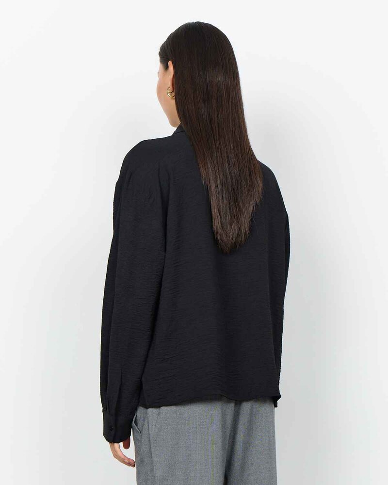 Cath 14 Skjorta Med Textur Dam Black | Smilebutiken - Soyaconcept