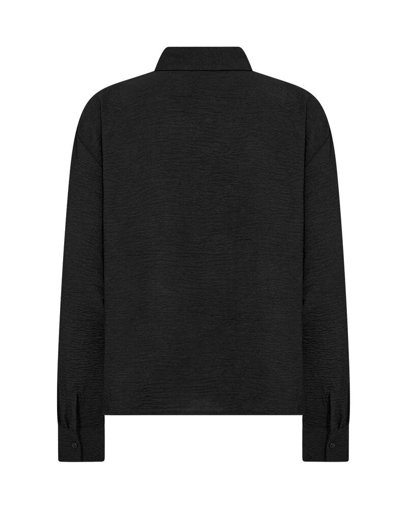 Cath 14 Skjorta Med Textur Dam Black | Smilebutiken - Soyaconcept