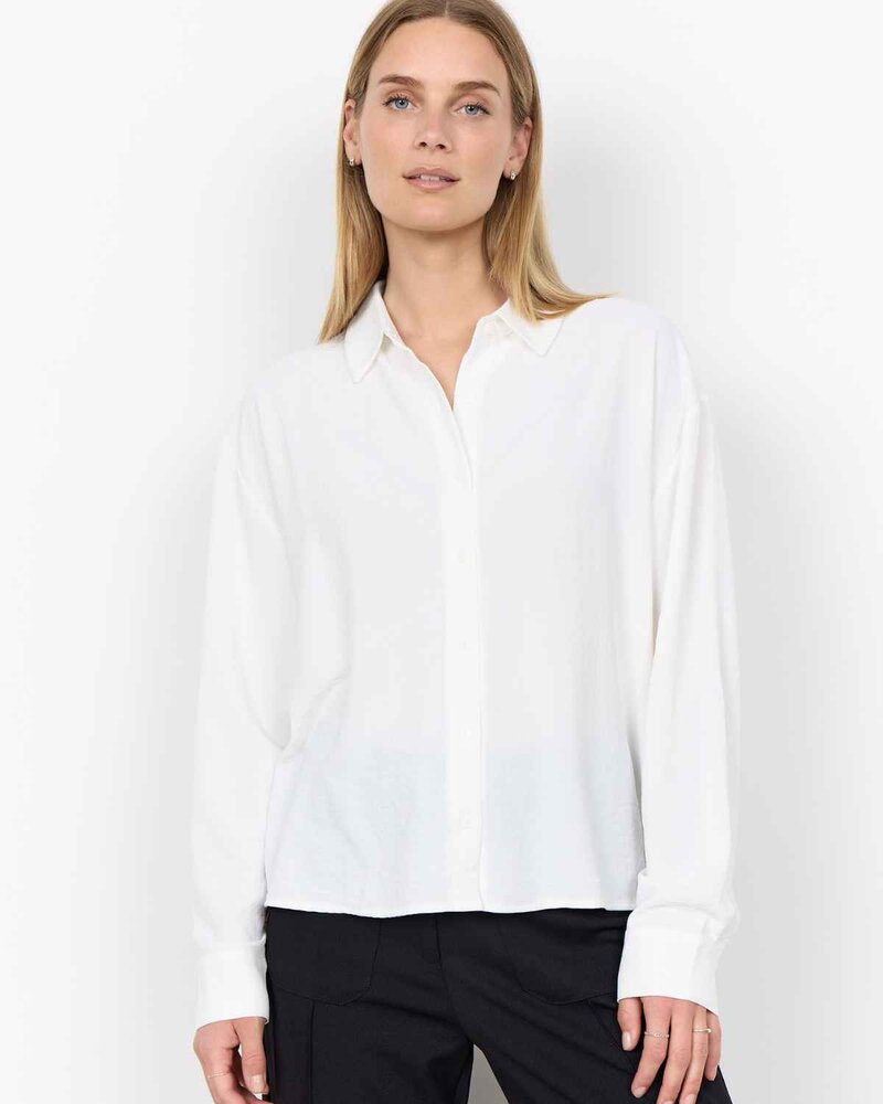 Cath 14 Skjorta Med Textur Dam OffWhite | Smilebutiken - Soyaconcept