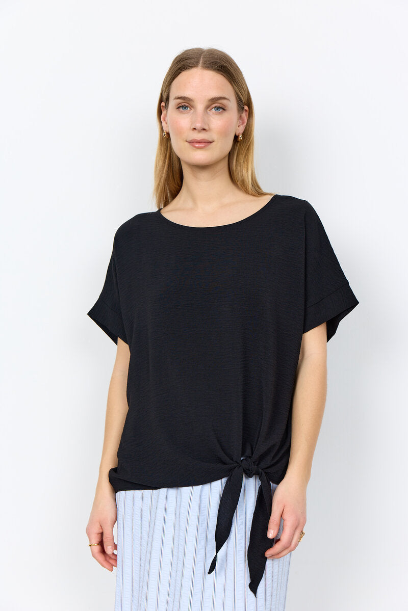 Cath 7 Topp Med Knyt Dam Black | Smilebutiken - Soyaconcept