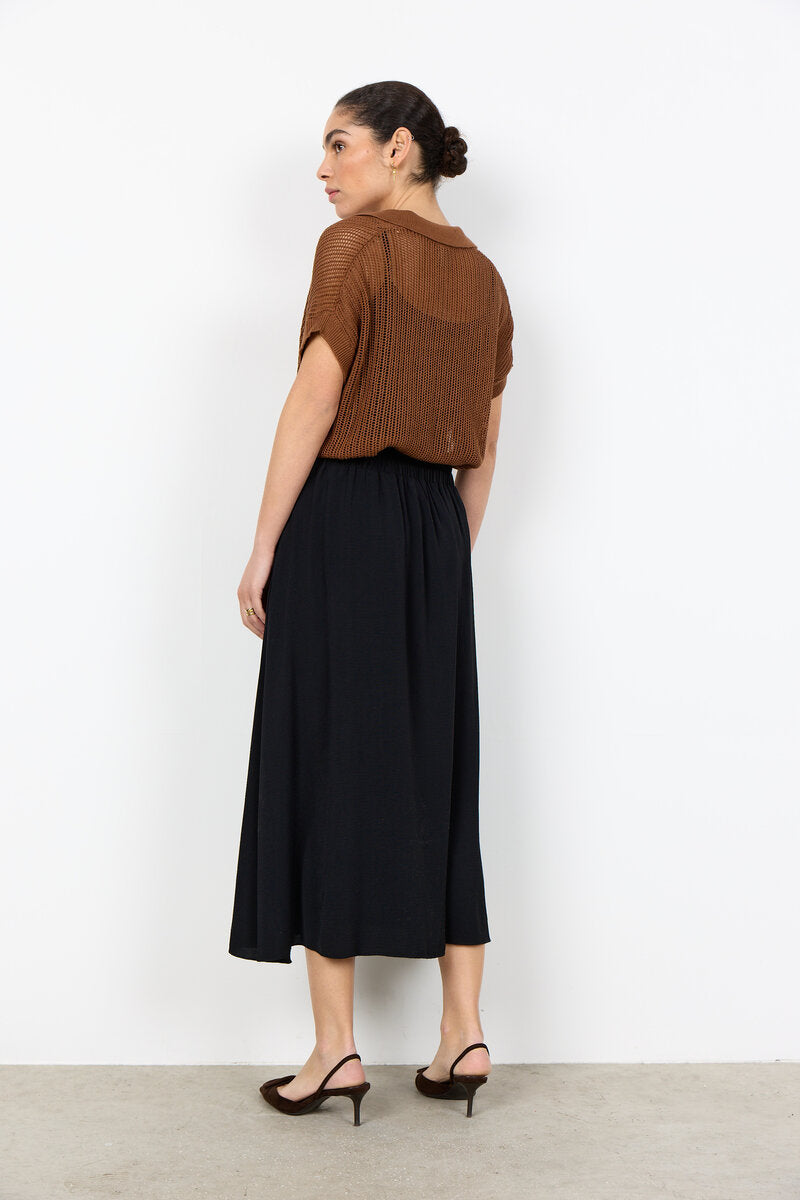 Cath 9 Midikjol Dam Black | Smilebutiken - Soyaconcept