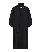 Cath 16 Klänning Med Knyt Dam Svart Black | Smilebutiken - Soyaconcept