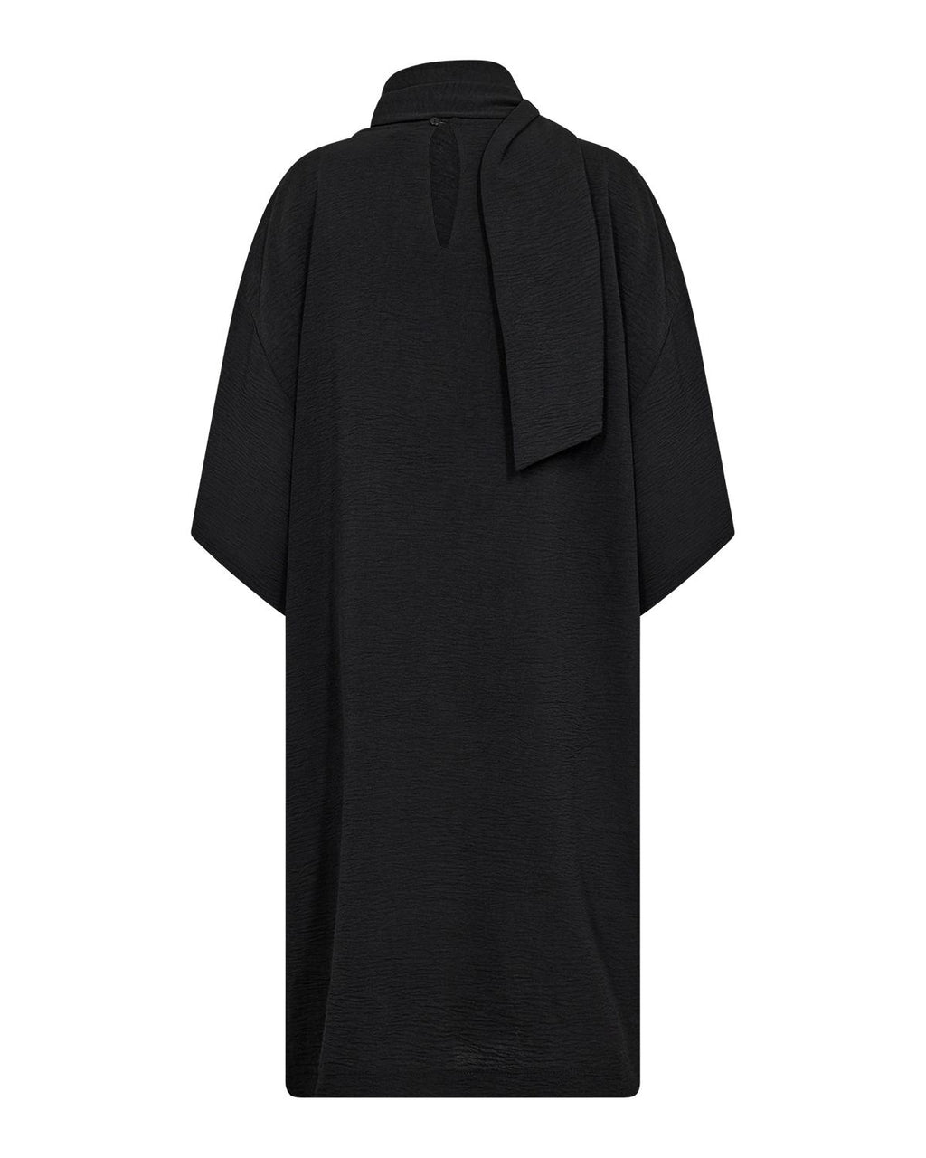 Cath 16 Klänning Med Knyt Dam Svart Black | Smilebutiken - Soyaconcept