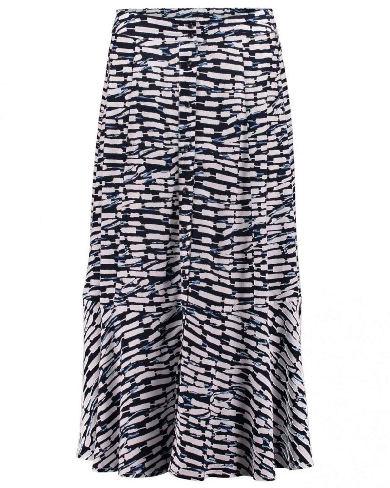 Celia Midi Skirt Women Navy | Smilebutiken - Zabaione