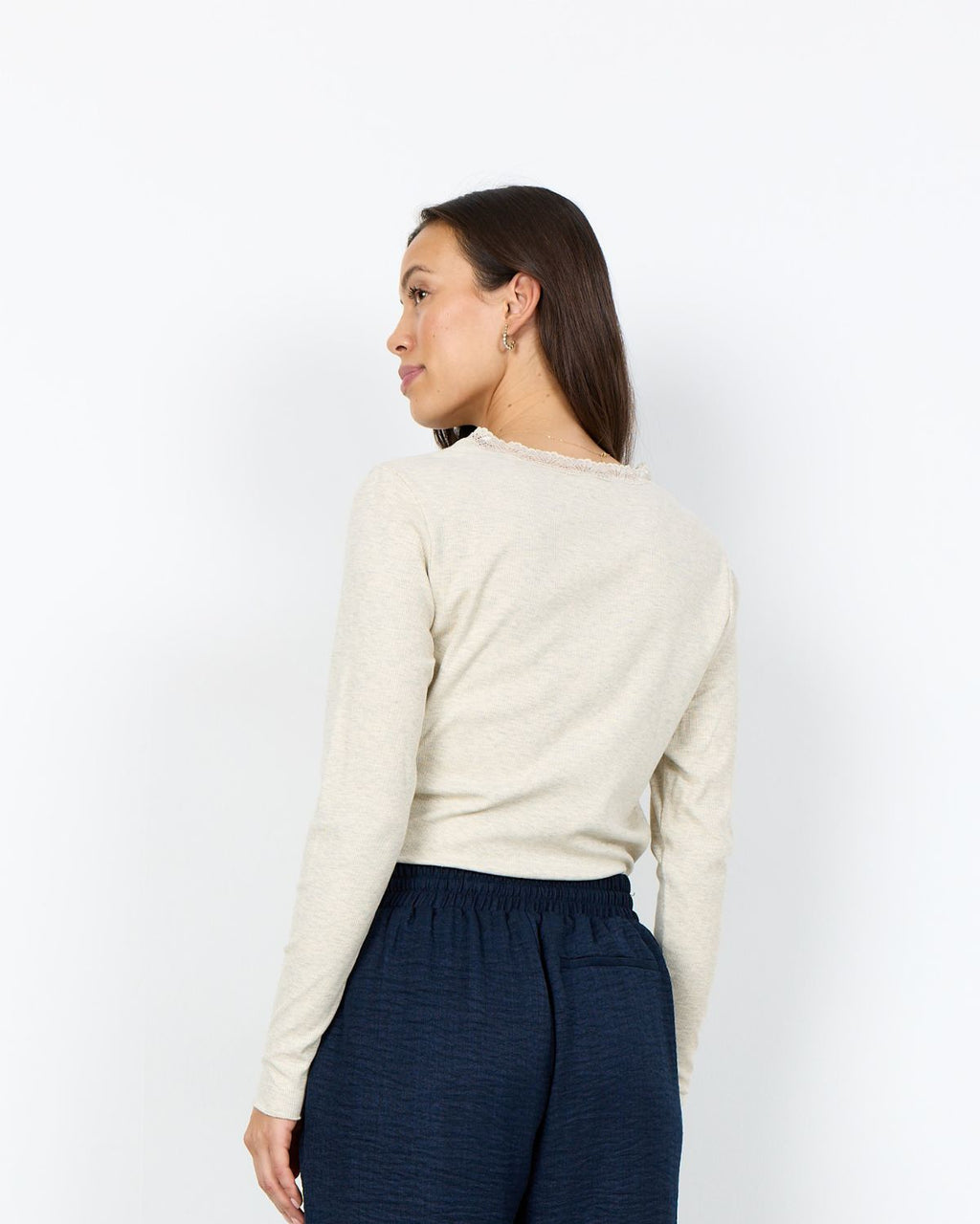 Chanilla 5 Spetstopp Dam Beige Light Sand Melange | Smilebutiken - Soyaconcept