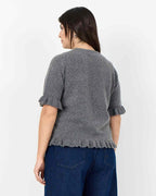 Chanin 5 Pullover Dam Dark Earth Melange | Smilebutiken - Wasabiconcept