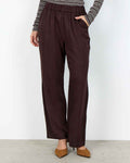Charissa 3 Byxa Med Textur Dam Chocolate Plum | Smilebutiken - Soyaconcept