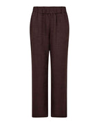 Charissa 3 Byxa Med Textur Dam Chocolate Plum | Smilebutiken - Soyaconcept