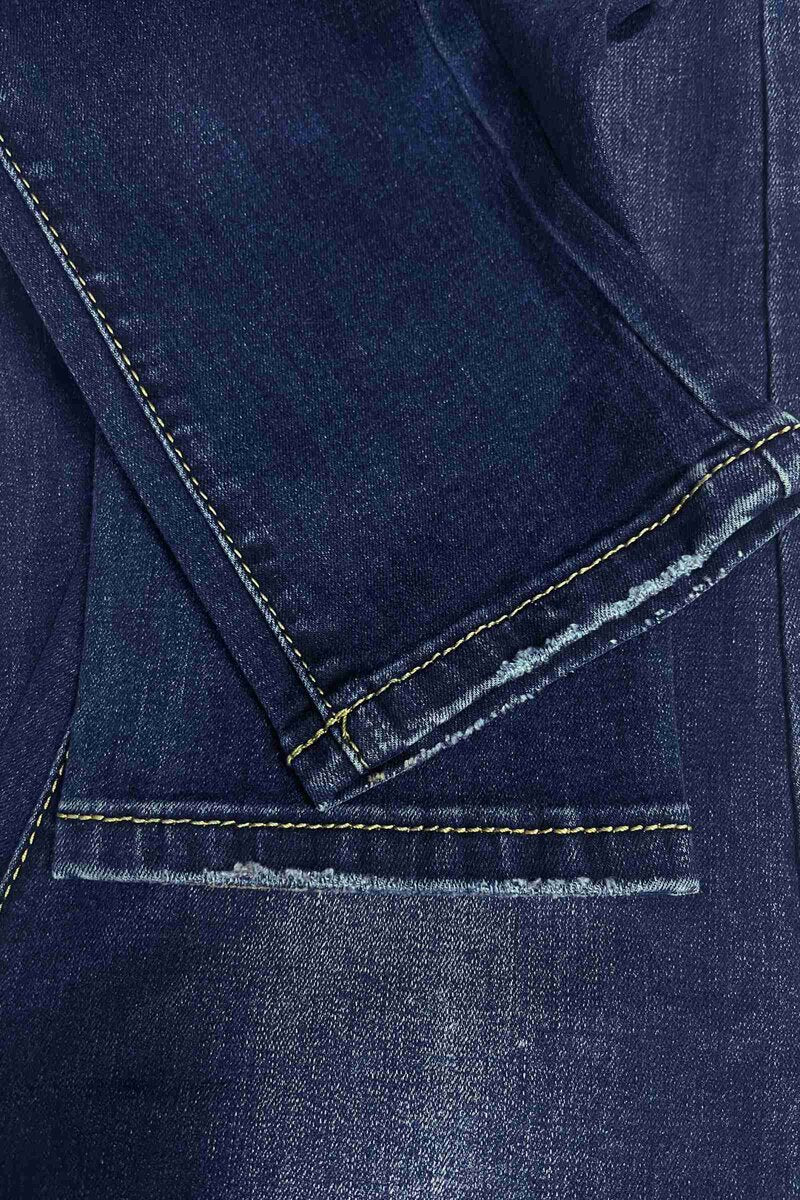 Franka Jeans med Blingknappar Dam Blue | Smilebutiken - Caramelle Fashion