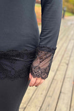Chica London Gwynne Long-sleeved Lace Top Women Black CARAMELLE FASHION