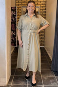 Chica London Lana Skjortklänning Dam Light Khaki Caramelle Fashion