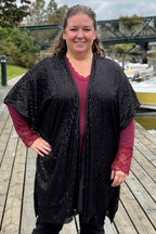 Chica London Lane Kimono Dam Black CARAMELLE FASHION