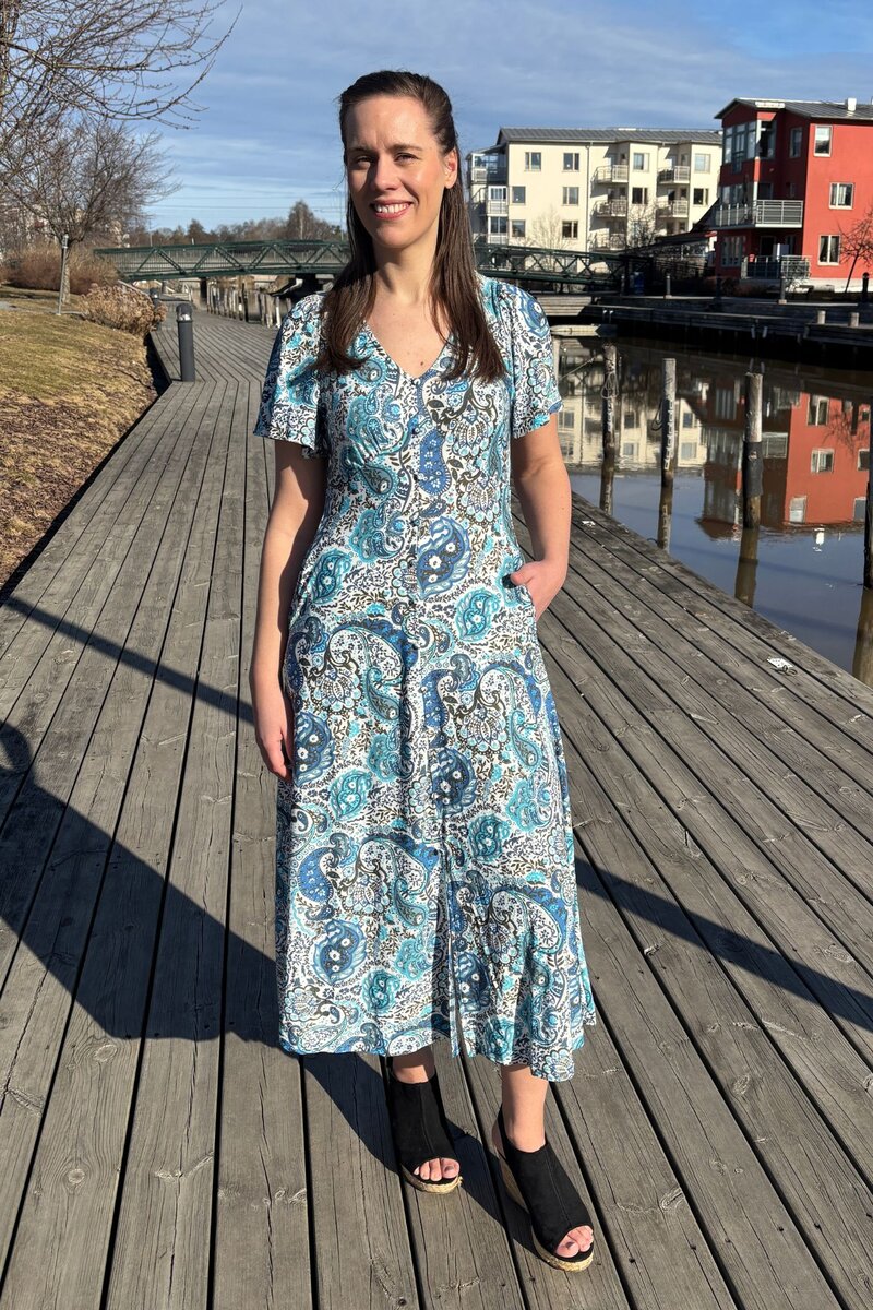 Chica London Nessa Klänning Dam Blue - Caramelle Fashion