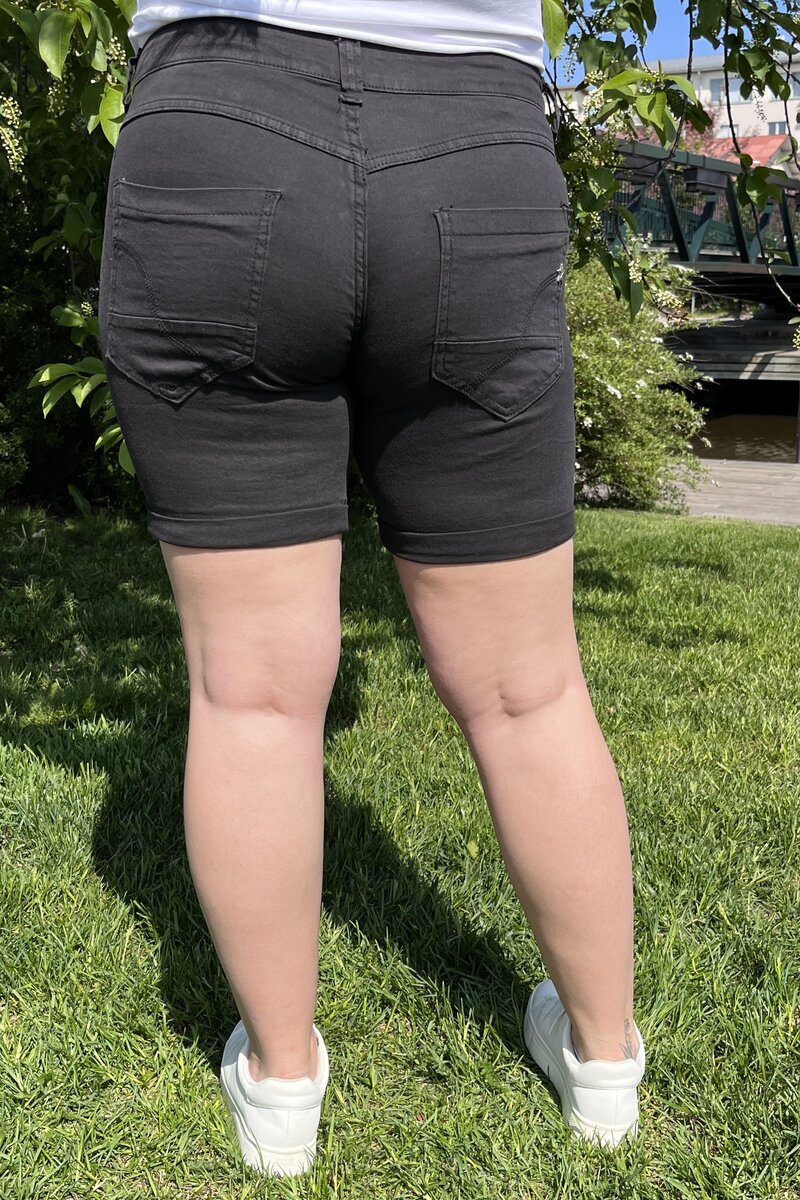 Chica London Shorts Denim Dam Black Caramelle Fashion