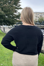 Chica London Knitted Top Ladies Black Caramelle Fashion
