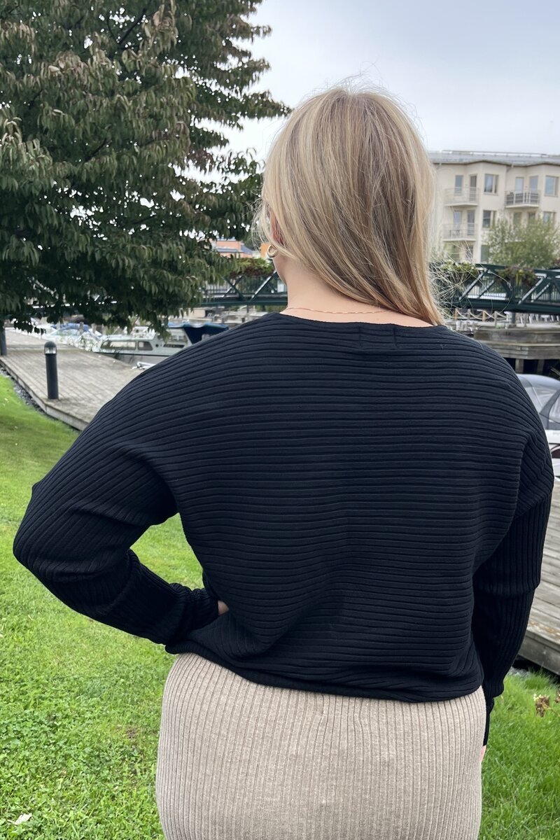 Chica London Knitted Top Ladies Black Caramelle Fashion