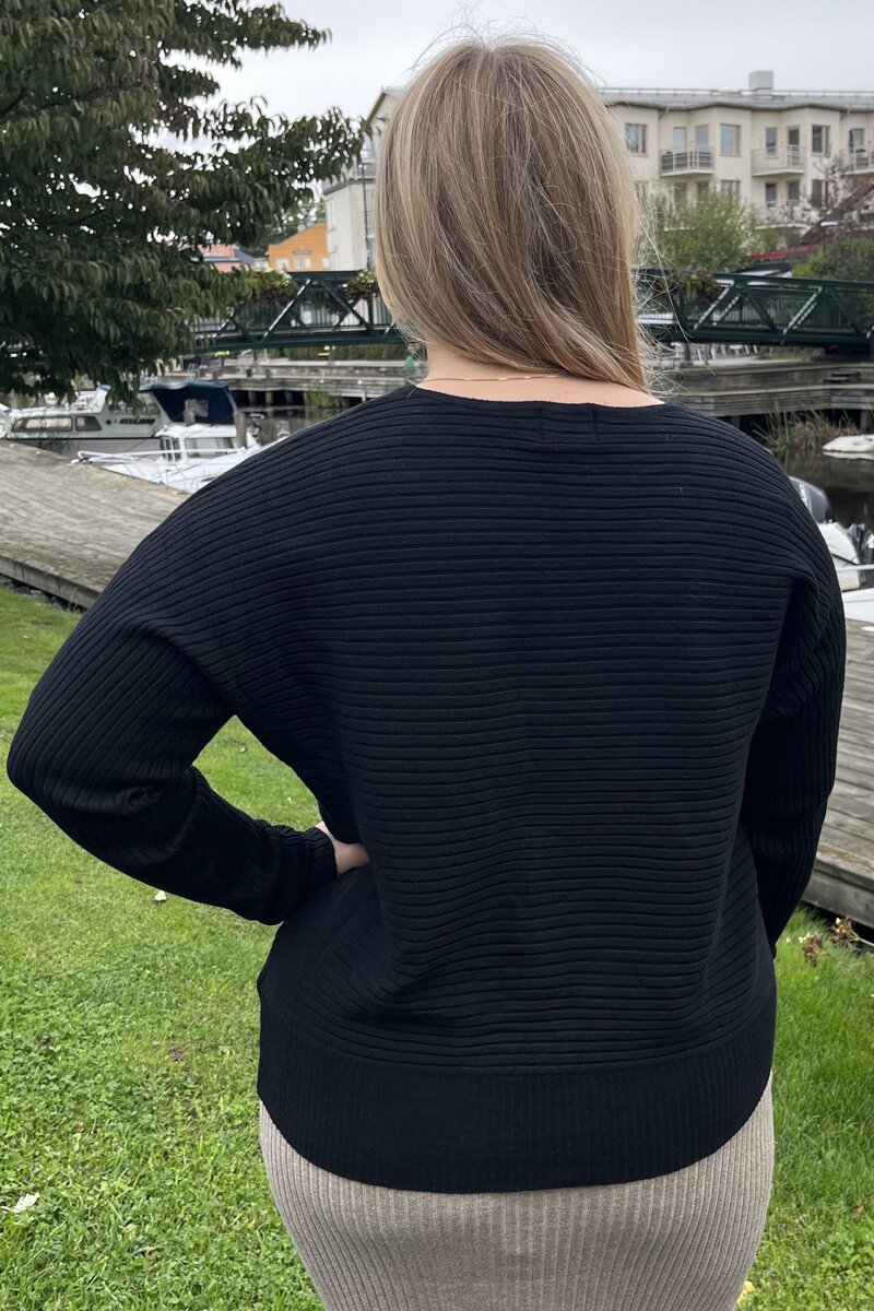 Chica London Knitted Top Ladies Black Caramelle Fashion