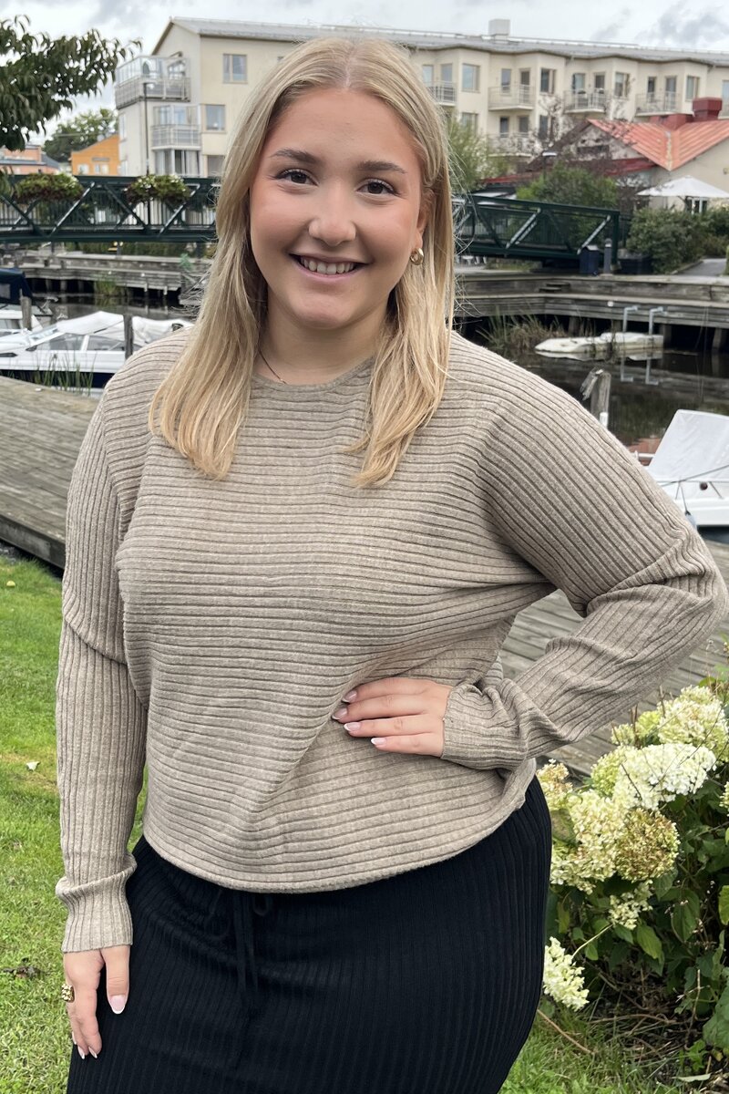 Chica London Stickad Topp Dam Moccha Caramelle Fashion
