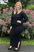 Chica London Stickat Set Dam Black Caramelle Fashion