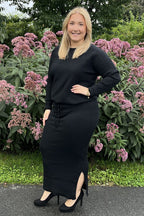 Chica London Stickat Set Dam Black Caramelle Fashion