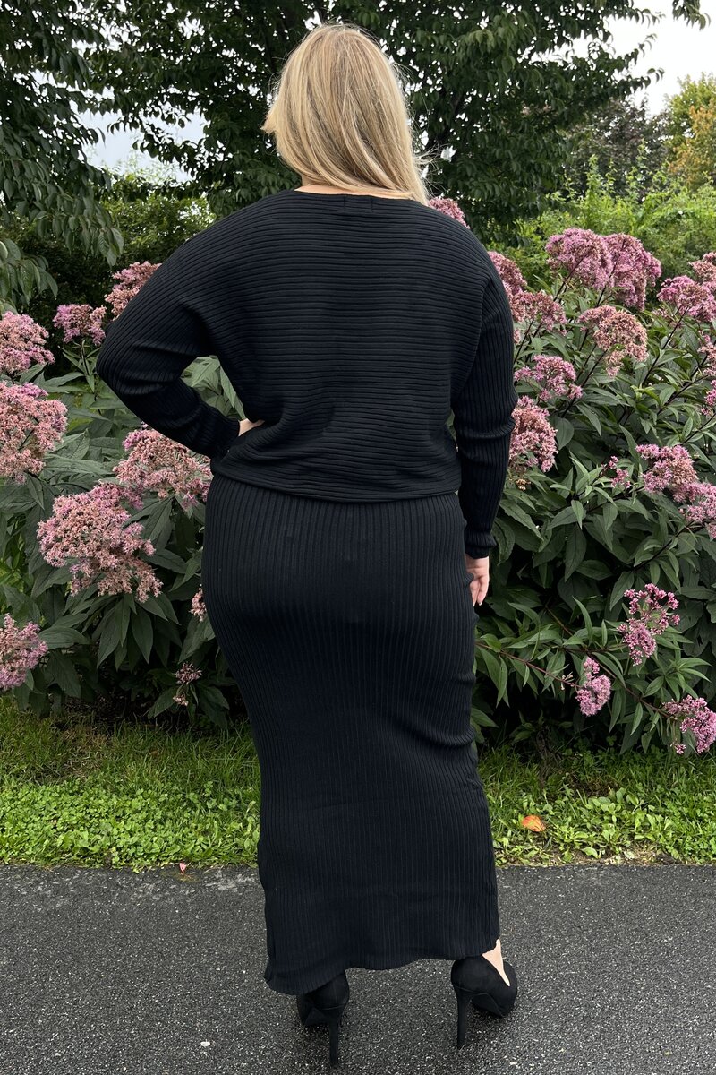 Chica London Stickat Set Dam Black Caramelle Fashion