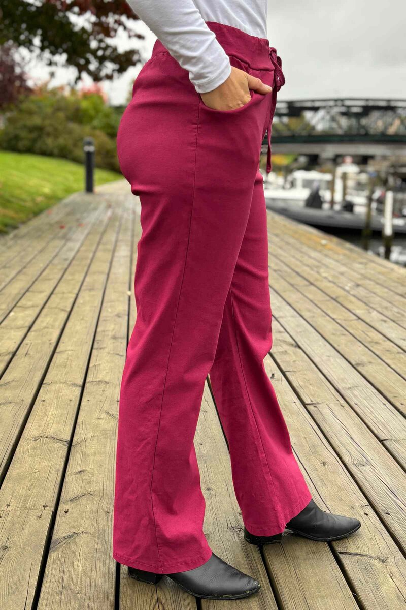 Chica London Zuri Byxa Dam Bordo Caramelle Fashion
