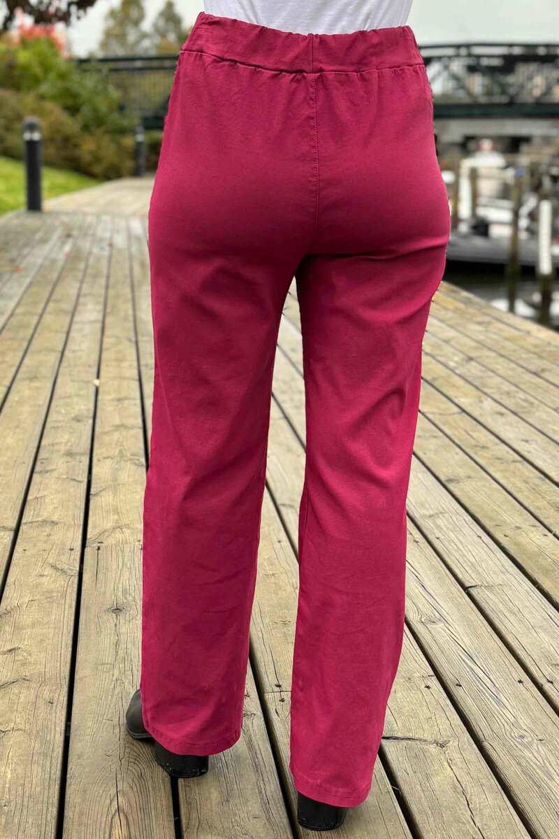 Chica London Zuri Byxa Dam Bordo Caramelle Fashion