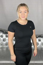 Clarissa Tränings T-Shirt Svart Dam  - ONLY PLAY