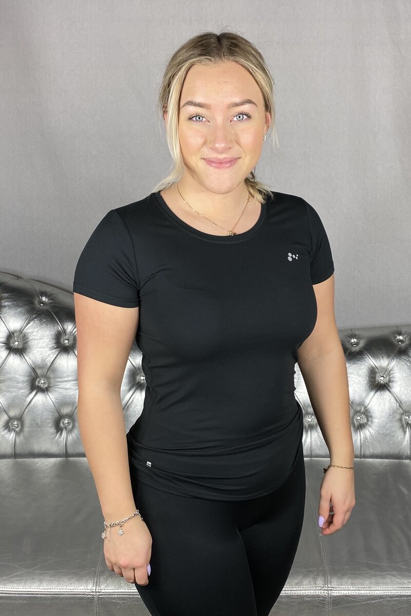 Clarissa Tränings T-Shirt Svart Dam  - ONLY PLAY
