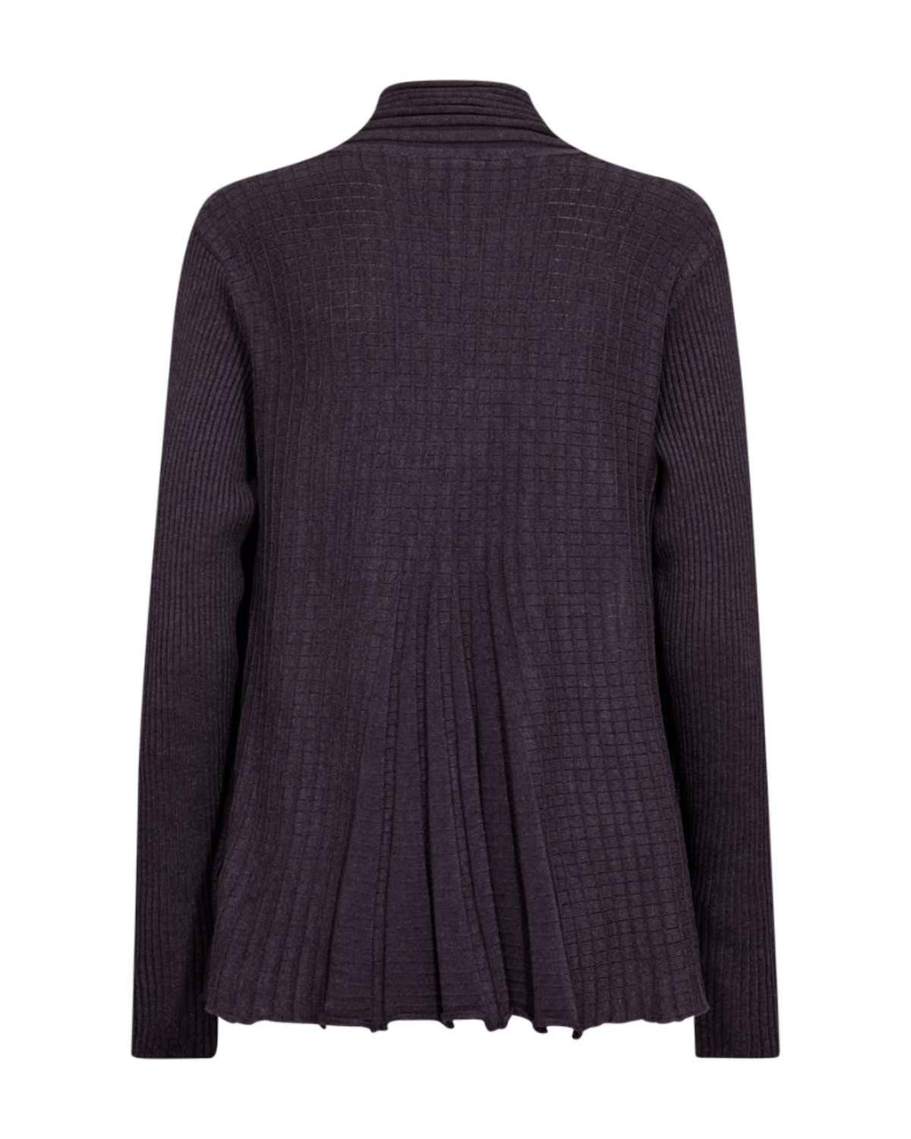 Claudisse Short Cardigan Dam Lila Nightshade Mel | Smilebutiken - Freequent