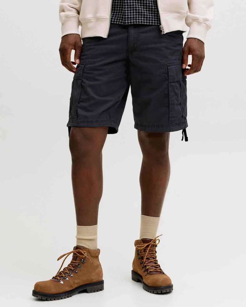 Cole Frank Cargo Shorts Herr Black | Smilebutiken - Jack & Jones