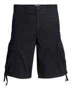 Cole Frank Cargo Shorts Men Black | Smilebutiken - Jack & Jones