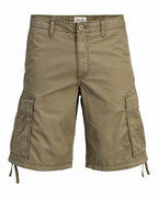 Cole Frank Cargo Shorts Men Olive Night | Smilebutiken - Jack & Jones