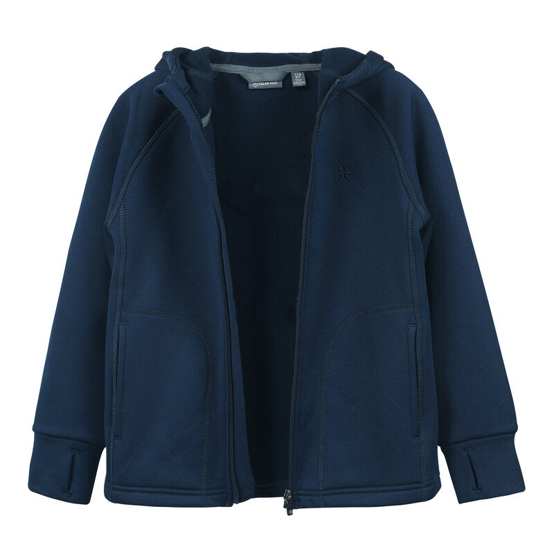 Fleece Jacket With Hood Junior Total Eclipse Color Kids