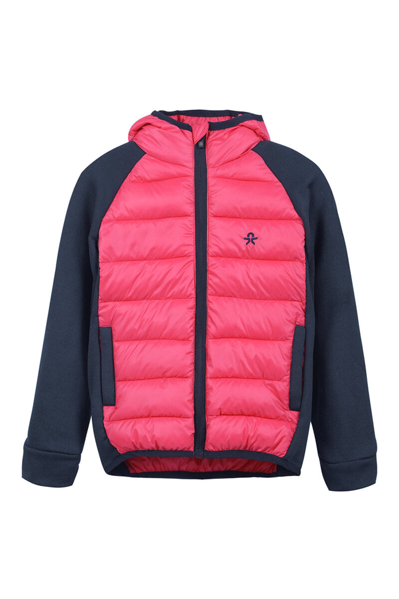 Hybrid Fleecejacka Junior Teaberry Color Kids