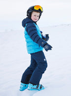 Ski Jacket Quilted Winter Jacket Children Junior Blue Color Kids