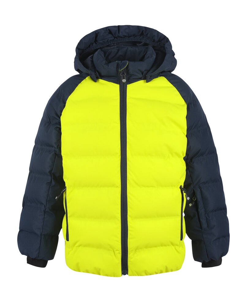 Ski Jacket Quilted Vinterjacka Barn Junior Sulphur Spring Color Kids