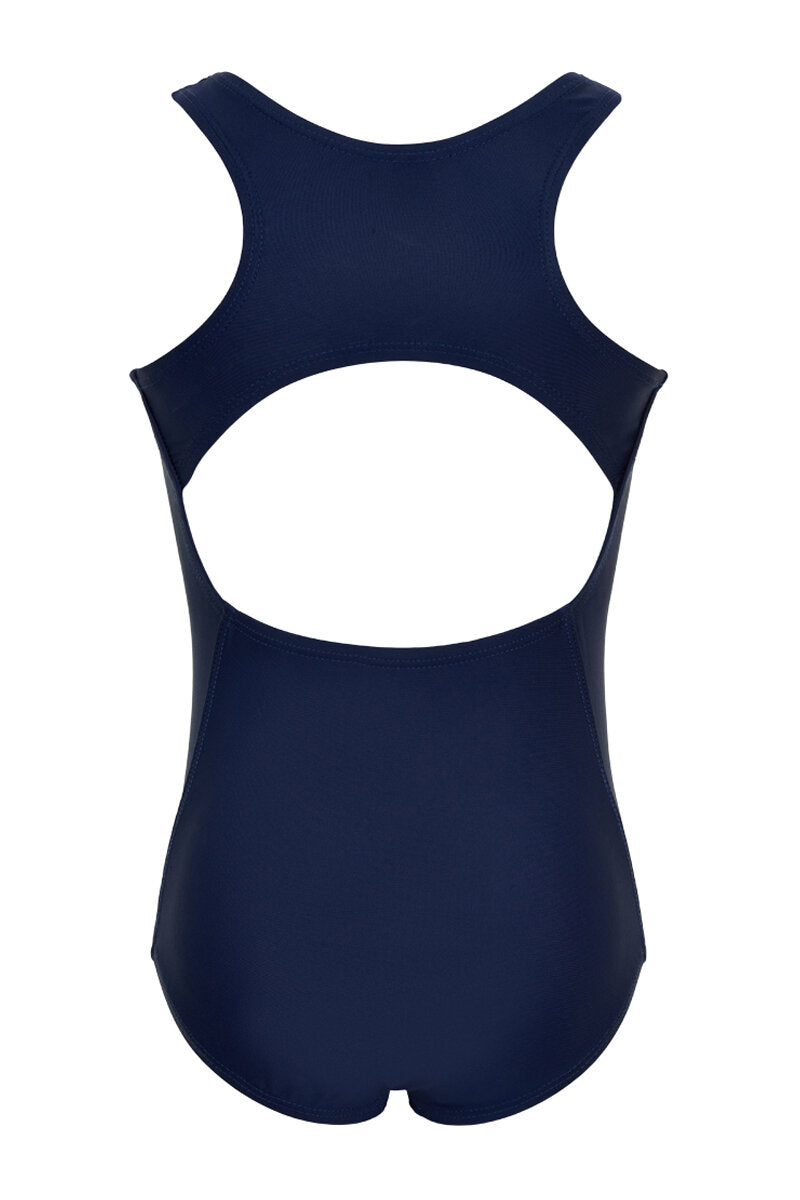 Swimsuit Solid Baddräkt Barn Dress Blues Color Kids